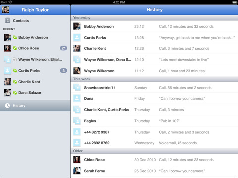 ظهور نسخة من برنامج Skype لجهاز الايباد
