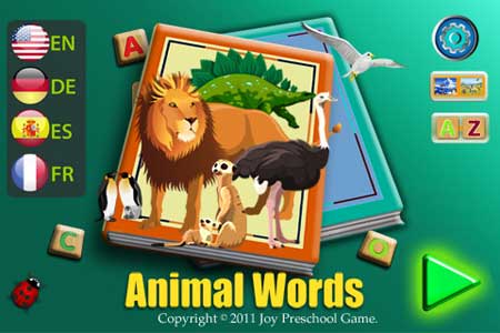 لعبة مفردات الحيوانات للاطفال