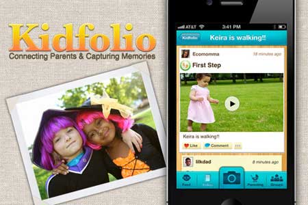تطبيق Kidfolio