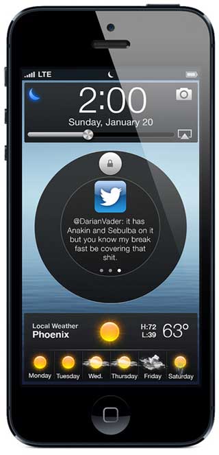تصورات: شاشة اقفال مبتكرة وجذابة في نظام iOS للتشغيل