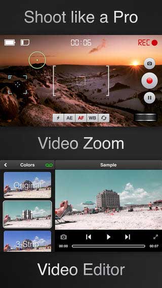 تطبيق Videon لتصوير وتحرير الفيديو