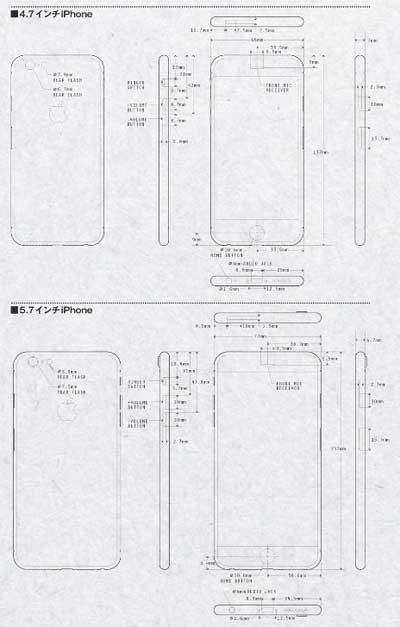 مخطط تصميم الايفون 6