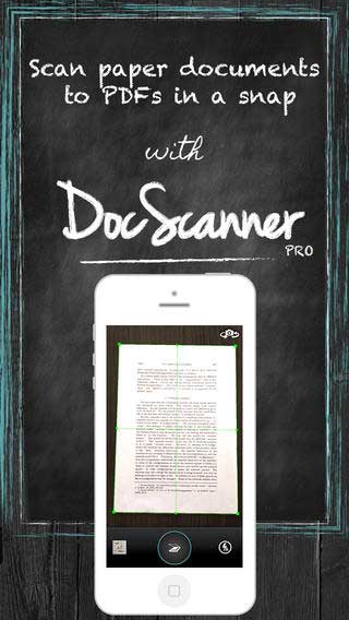 تطبيق DocScanner PRO حول الأيفون إلى ماسح ضوئي - مجانا لوقت محدود !