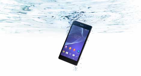 هاتف سوني Xperia Z2 من أقوى الهواتف مقاومة للماء