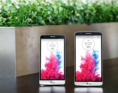 هاتف LG G3 بجانب LG G3 Beat