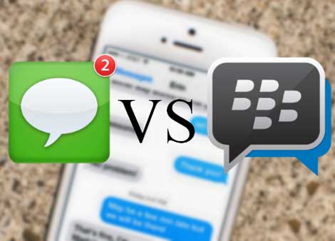 بلاكبيري : تطبيق BBM أفضل من تطبيق iMessage !