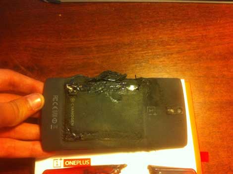 انفجار هاتف OnePlus One والشركة تعوض صاحبه