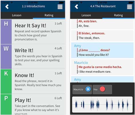 تطبيق Rocket Languages طرق تفاعلية لتعلم اللغة - مجانا