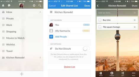 تطبيق Wunderlist: To-Do List & Tasks لتنظيم المهام والمشاريع