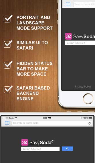 تطبيق Full Screen Private Browsing للأيفون
