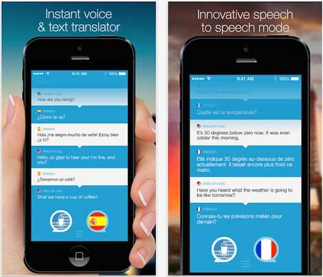 تطبيق Speak & Translate مترجم كتابي وصوتي احترافي