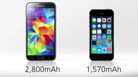[ مقارنة شاملة ] : هاتف iPhone 5s ضد Galaxy S5 : البطارية