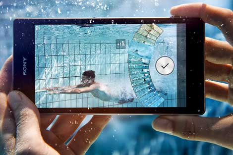 تطبيقات تعمل تحت الماء لهواتف سوني