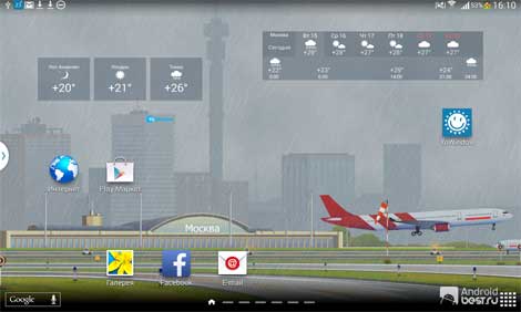 تطبيق YoWindow Free Weather نافذتك على الطقس - للأندرويد