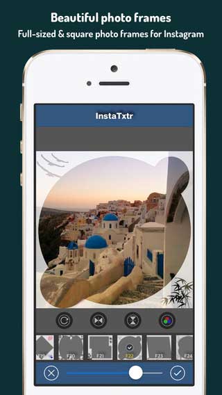 تطبيق InstaTxtr لتعديل صور انستغرام للأيفون