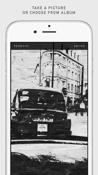 تطبيق Fotoffiti لتحويل صورك إلى جداريات