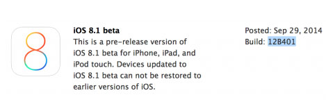 تحديث iOS 8.1 متوفر حالياً للمطورين !