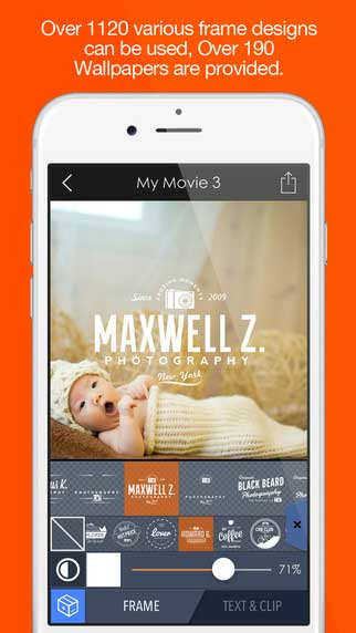 تطبيق Pics2Mov لتجميع الصور في فيديو للايفون