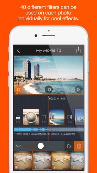 تطبيق Pics2Mov لتحول صورك إلى فيديو