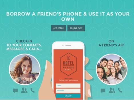 تطبيق Hotel My Phone - Phone Share شبكة داخلية