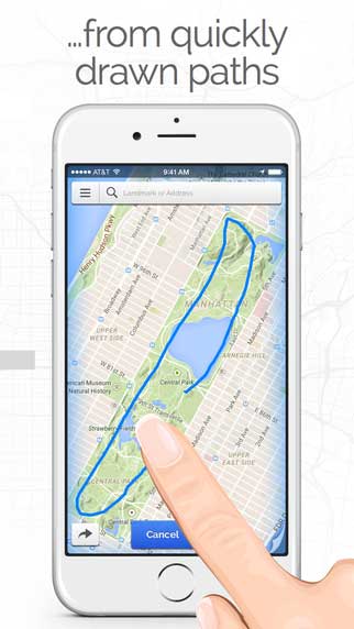 تطبيق Footpath Route Planner لرسم وتحديد وجهتك
