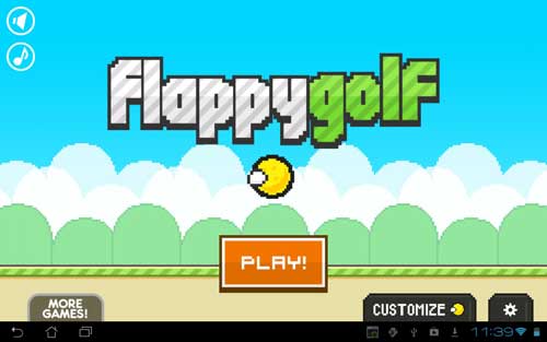 لعبة Flappy Golf الكلاسيكية الجميلة من فئة ألعاب البكسل