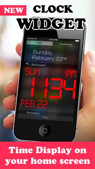 تطبيق iDigital Big3 Alarm Clock Widget لعرض الساعة على شاشة جهازك