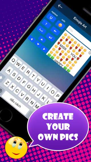 تطبيق Emoji Keyboard لوحة وجوه وفيسات رائعة