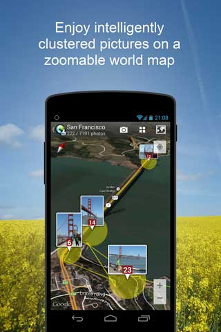 تطبيق PhotoMap لعرض مكان التقاط الصور على الخريطة