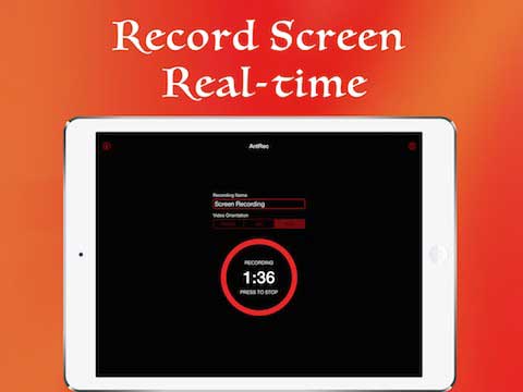 أداة AntRec – HD screen recorder لتسجيل فيديو للشاشة