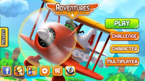 لعبة Adventures in the Air قيادة الطائرة ممتعة