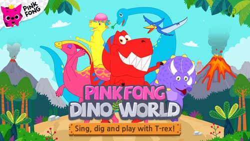 تطبيق PINKFONG Dino World - عالم الديناصورات للأطفال