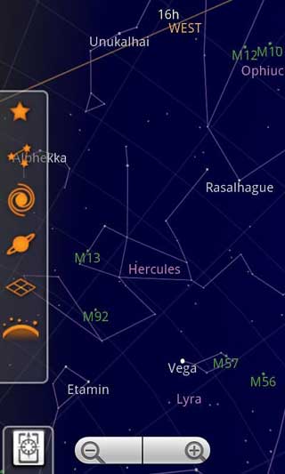 تطبيق Sky Map أو خرائط النجوم لمحبي الفلك