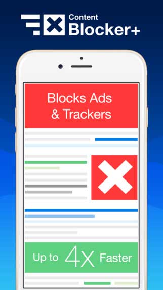 تطبيق Content Blocker+ لمنع ظهور الاعلانات