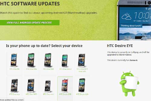 تأكيد: جهاز HTC Desire Eye سيحصل على تحديث الأندرويد 6.0