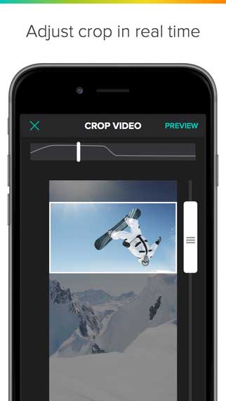 تطبيق Crop on the Fly لقص الفيديو بأي مقاس تريد 