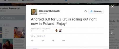     LG G3 يحصل على الاندرويد 6.0
