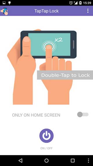 تطبيق Tap 2 Lock لغلق شاشة القفل بمجرد الضغط