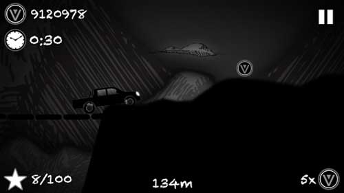 لعبة Hill Racing To Limbo قيادة السيارة في الظلام