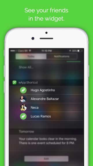 تطبيق wApp Shortcut Pro لإضافة اختصارات في مركز الاشعارات