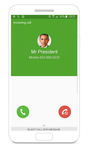 تطبيق Fake Call لإجراء والحصول على مكالمات زائفة