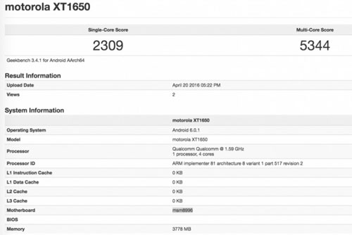 تسريب مواصفات جهاز موتورولا Moto X - معالج SD820
