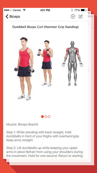 تطبيق Fitness and Bodybuilding لبناء عضلات الجسم