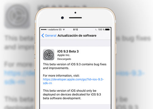 أبل ستقوم بإطلاق تحديث iOS 9.3.3 لحل مشاكل سابقة
