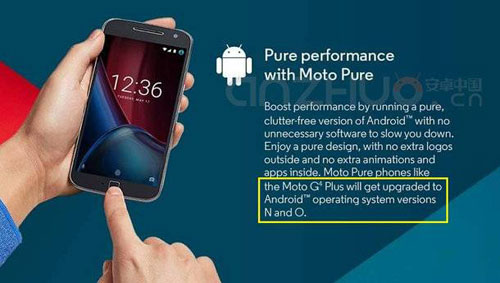 جهاز Moto G4 Plus سيحصل على تحديث الأندرويد N وحتى O !