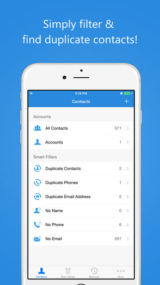 تطبيق Contacts Cleaner Pro لإدارة جهات الاتصال