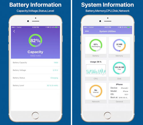 تطبيق Battery Doctor لعرض تفاصيل النظام بدقة
