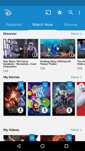 تطبيق Disney Movies Anywhere لمشاهدة وتحميل أفلام ديزني