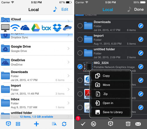 تطبيق Phone Drive - مدير ملفات احترافي للأيفون والآيباد