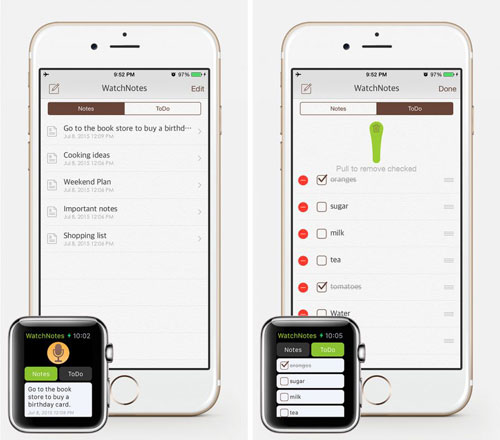 تطبيق WatchNotes لحفظ وإدارة مهامك اليومية
